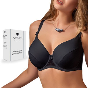 VENA VB-231, Biustonosz full cup, CZARNY, 75G