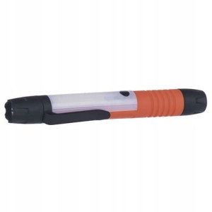 Latarka COB 3W+LED 3AAA-warsztatowa