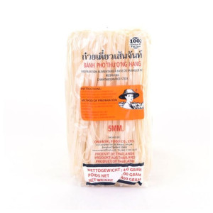 Tajski Makaron Ryżowy 5mm "Rice Sticks 5mm" 400g Farmer Brand
