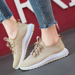 Damskie buty sportowe - Brązowe 36