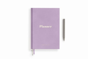 PLANNER NIEDATOWANY DZIENNY KSIĄŻKOWY - Lavender Flower