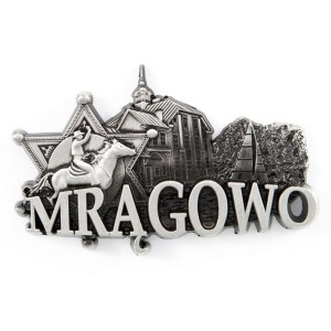 Magnes na lodówkę panorama Mrągowo
