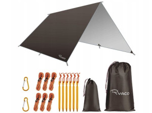 Płachta Biwakowa Tarp 3x3m Plandeka Wodoodporna