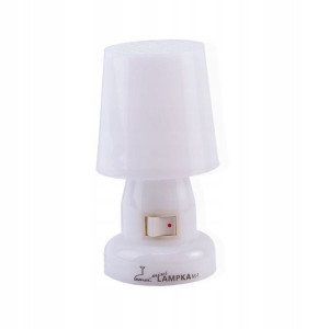 Lampka nocna do kontaktu E14 żarówka z kloszem 7W