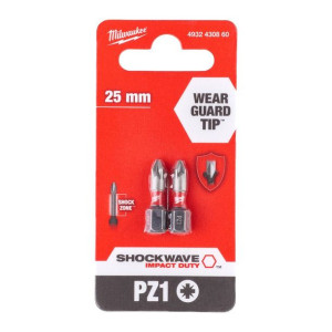 Bit 1/4 PZ1X25mm 2Szt Milwaukee