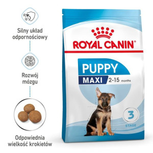 ROYAL CANIN Maxi Puppy Karma Sucha Dla Szczeniąt Od 2 Do 15 Miesiąca Życia 