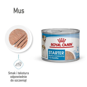 ROYAL CANIN Starter Mousse Mother & Babydog  Karma Mokra - Mus Dla Suk W Cz