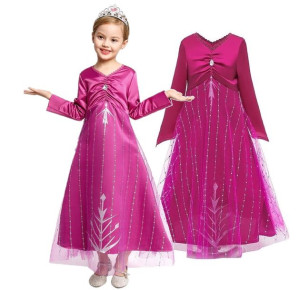 Sukienka Strój Elsa Elza Magiczna Noc 116-122 Cm (120)
