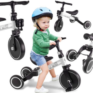 Rowerek Trike Fix Mini Biegowy Trójkołowy 3w1 Biały