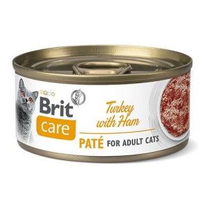 Brit Care Cat Turkey Pate&ham 70g Puszka