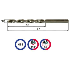 Wiertło NWKB 2,8mm szlifowane HSS
