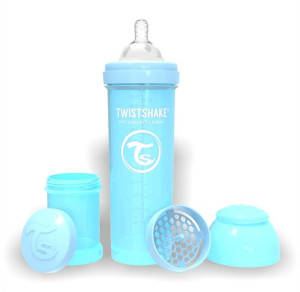 Twistshake Butelka antykolkowa 330 ml niebieska