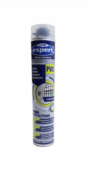 EXPERT LINE LOW EXPANSION niskoprężna piana montażowa 750ml pistolet.(2029)