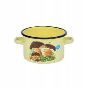 Garnek Emaliowany Elo-pol Rybnik Grrzyby 18 Cm 3 L