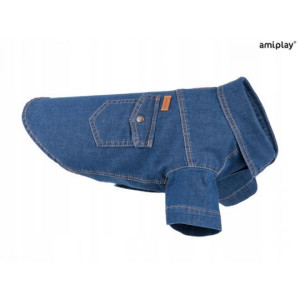 Amiplay Denim Koszula Dla Psa 40 cm Granatowa