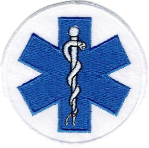 Eskulap Biała Naszywka 1076r
