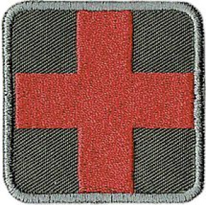 Krzyż Medyczny 50x50mm Naszywka 1184r