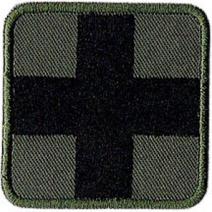 Krzyż Medyczny Apteczka 50x50mm Naszywka 1185r