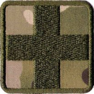 Krzyż Medyczny Apteczka Multicam Naszywka 713r
