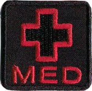 Krzyż Medyczny Med 40x40mm Naszywka 223r