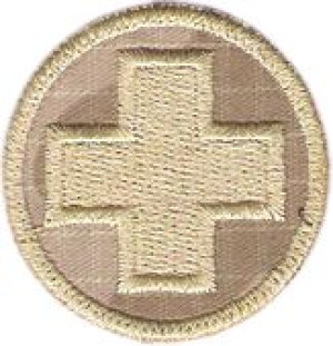 KRZYŻ MEDYCZNY wz2010 pustynny NASZYWKA 221R