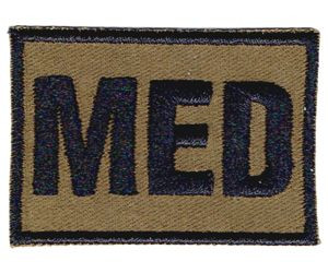 MED coyote 5,5 x 3,8 cm NASZYWKA 1144R