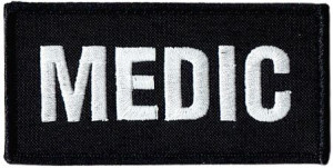 MEDIC 100x50 czarna NASZYWKA  1544R