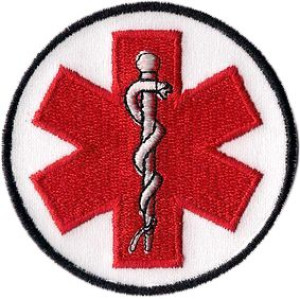 Medyczna Eskulap Star Of Life Naszywka 212r