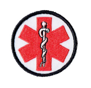 Medyczna Eskulap Star Of Life Naszywka 928r