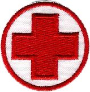Medyczna Krzyż Medyczny Naszywka 218r