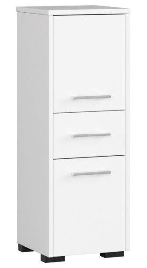 Szafka - Słupek Regał Łazienkowy Fin 2d 1sz Biały