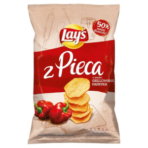 Pakiet 3szt LAYS Chipsy z pieca Grillowana Papryka 125g