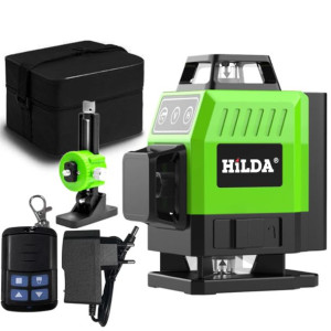 Poziomica Laserowa Laser Krzyżowy 3d 360° Hilda
