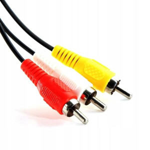 Przyłącze USB 2.0 wtyk miniUSB na 3 wtyki RCA 1,8