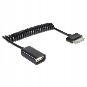 Przyłącze USB gniazdo A wtyk SAMSUNG OTG spirala 0,15cm