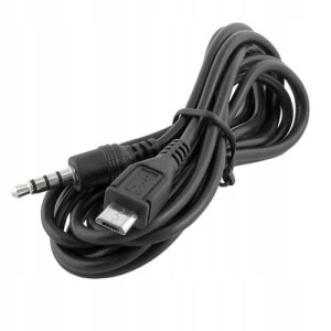 Przyłącze USB wt.microUSB na wtyk 3.5 (4-polowy)