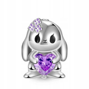 GNOCE - Charms Lop-eared Rabbit Embraces Heart