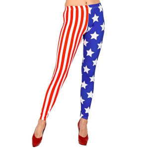 Legginsy Flaga Usa - L/xl