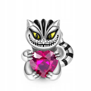 GNOCE - Charms Cheshire Cat Embraces Heart