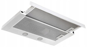 Okap teleskopowy CIARKO SL-NT 60 Glass Biały (600mm, kolor biały, front bia