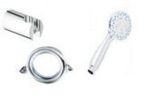 GROHE uchwyt prysznicowy + wąż 125 cm + słuchawka