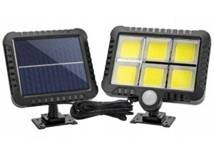 Lampa Solarna Halogen czujnik ruch zmierzch 120LED
