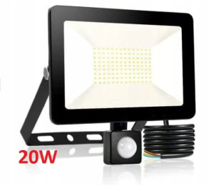 Lampa led czujnik ruchu HALOGEN NAŚWIETLACZ 20w