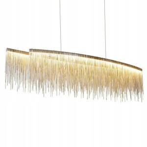 Lampa Sufitowa Wisząca Żyrandol Chrom Glamour Led