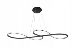 Lampa Sufitowa Wisząca Led Koła Ring Czarny