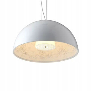 Lampa Sufitowa Wisząca Designerska Biała Gipsowa