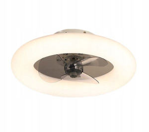 Lampa Sufitowa Plafon Wentylator Wiatrak Led Pilot