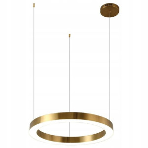 Lampa Sufitowa Wisząca Led Koła Ring Mosiądz
