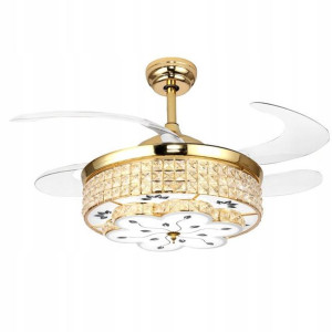 Lampa Sufitowa Plafon Wentylator Wiatrak Led Pilot