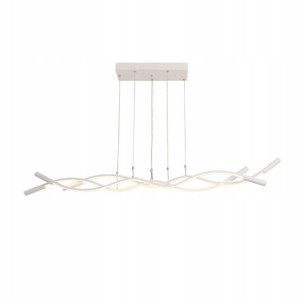 Lampa Sufitowa Wisząca Biała Nowoczesna Led